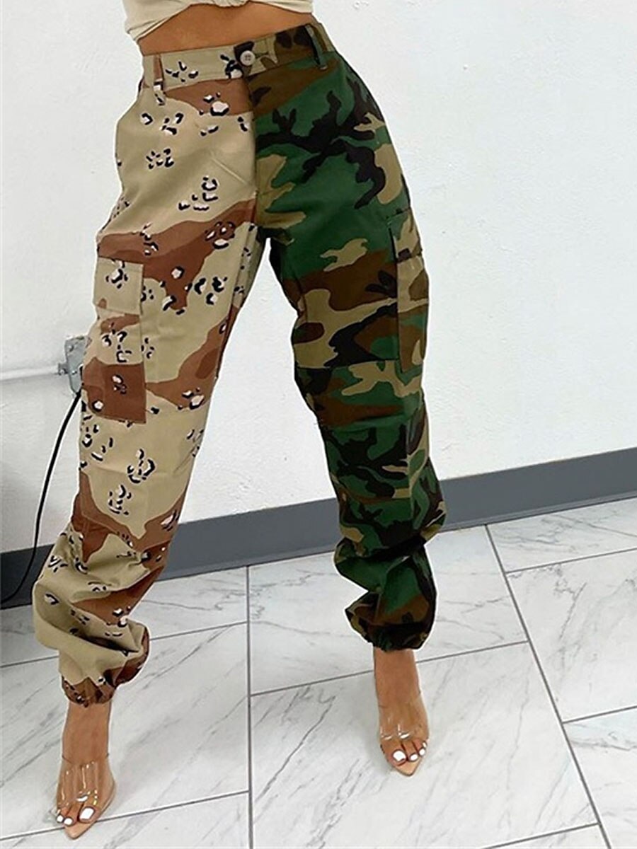 Women's Cargo Pants Pants Trousers Full Length Active Fashion Outdoor Street Khaki Army Green S M Fall Winter 2023 - US $34.99 –P7