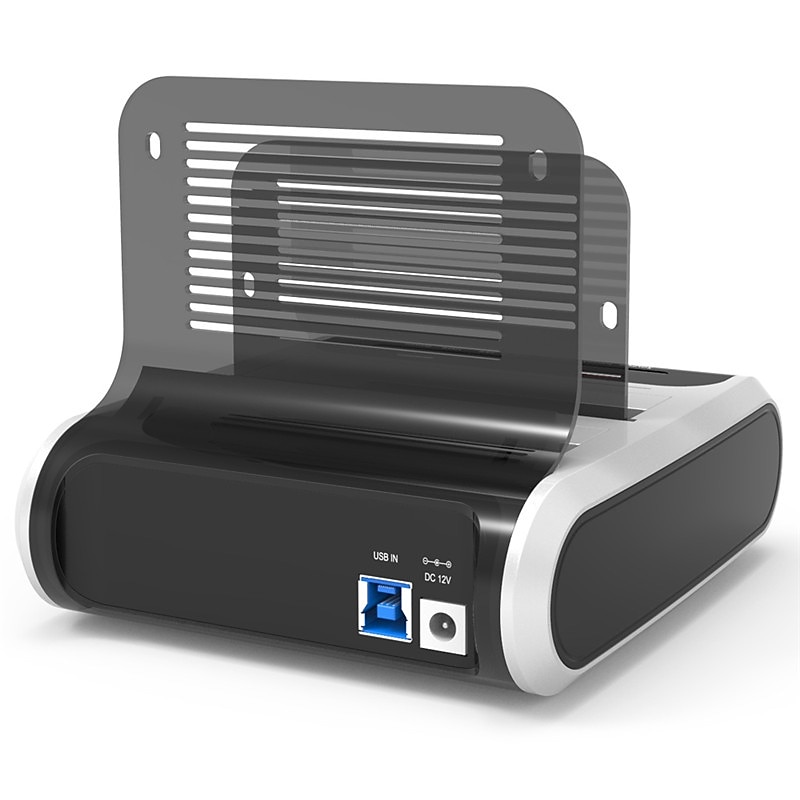 Docking station per disco rigido esterno dual bay da USB 3.0 a SATA per 2.5 & HDD/SSD SATA i/ii/iii da 3,5 con clone offline e lettore di schede hub a ricarica rapida che supporta uasp & fino a 2 x 10 del 2025 a $118.99 –P2