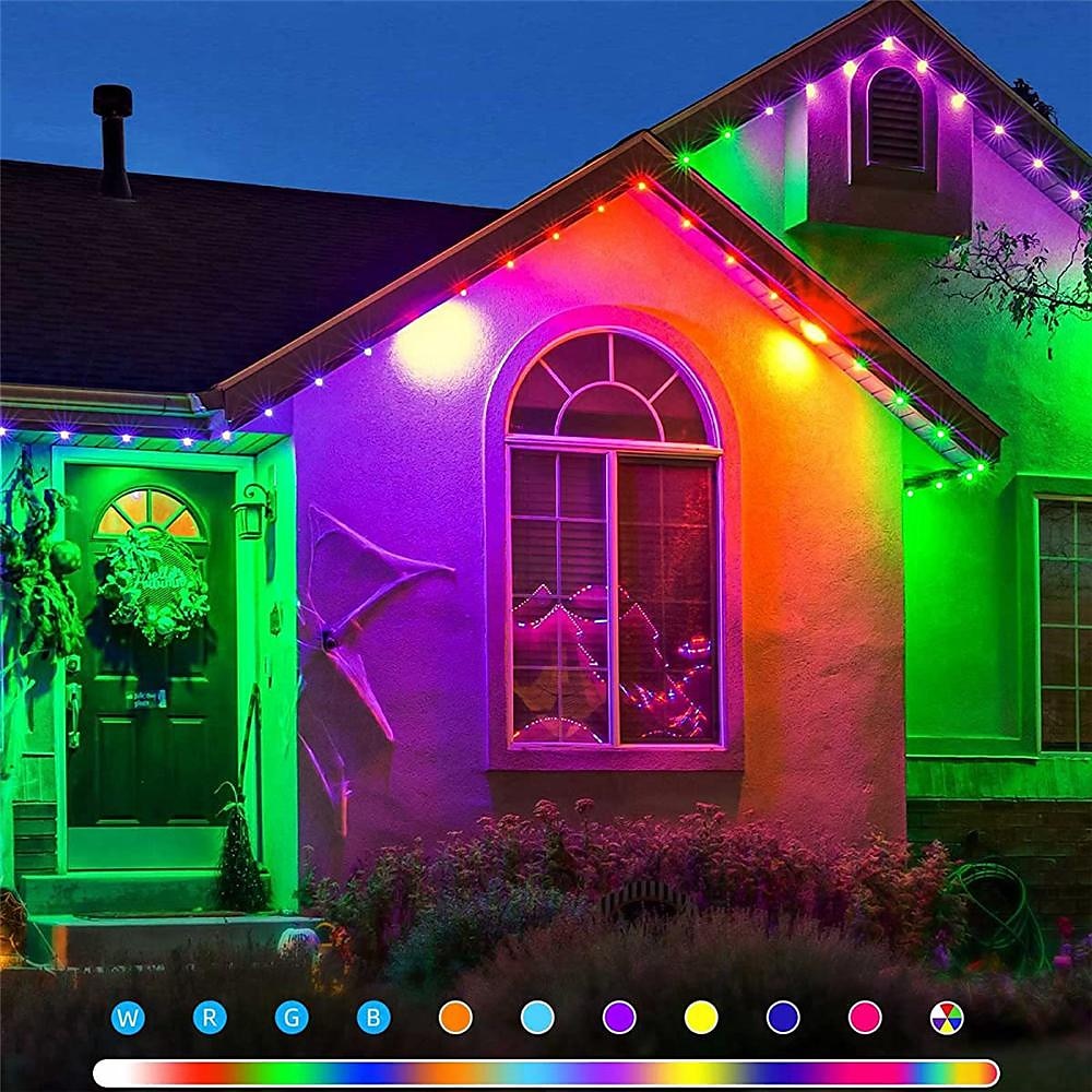 ηλιακός 16χρωμος σωλήνας φωτός rgb κορδόνι φωτός 5m 10m τηλεχειριστήριο 7χρωμος σύγχρονος φωτός κορδόνι εξωτερικού χώρου αδιάβροχο πολλαπλών χρωμάτων σωλήνα φωτός 2025 - $28.99 –P4