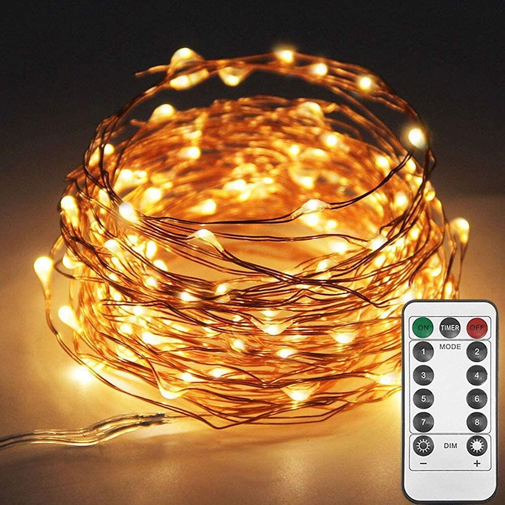 2025年 2メートル 5メートル 10メートル ストリングライト 20/50/100/120 LED 2835 SMD 温白色 ホワイト マルチカラー 銅線ライト ハロウィーン クリエイティブ パーティー 3 V コレクション – $12.99 –P2
