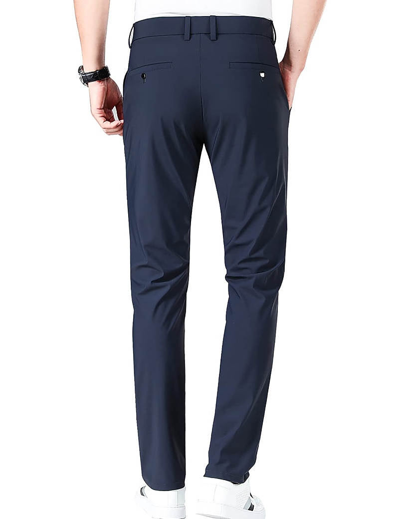 Voor heren Golfbroek Broek Vrijetijdsbroek Stretch broek Zak Effen Sneldrogend Lichtgewicht Volledige lengte Dagelijks Buiten Uitgaan Modieus Casual blauw Khaki 2026 - $20.99 –P5