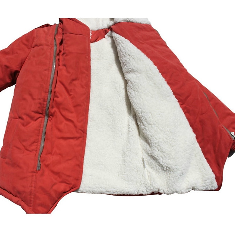Barn Pojkar Kappa Fleece-jacka Ytterkläder Ensfärgat Långärmad Dragkedja Täcka Ledigt Mode Förtjusande Dagligen Marinblå Orange Vår Höst 7-13 år 2025 - $30.99 –P8