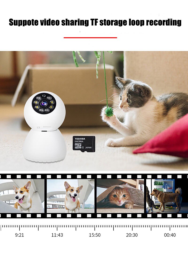 visione notturna senza fili wifi a infrarossi sicurezza domestica monitoraggio della rete supporto rilevamento allarme mobile visualizzazione in tempo reale del 2025 a $23.99 –P2