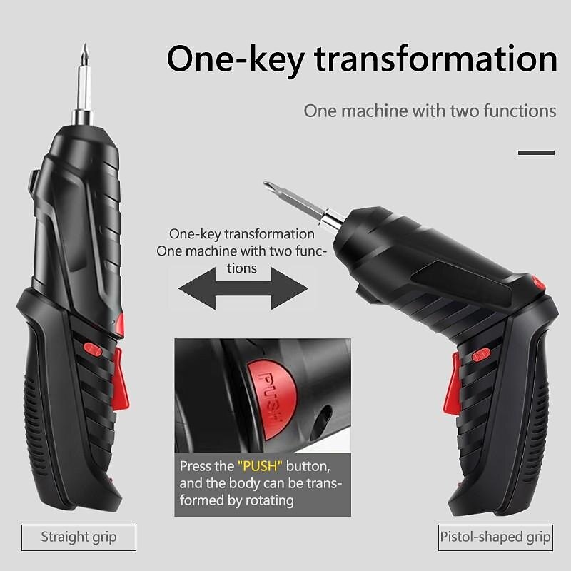 15PCS/Set Foldable Electric Screwdriver Repairing Tools Screw Tightening USB Charging With LED Lighting For Maintenance Installation 2025 - $22.99 –P12