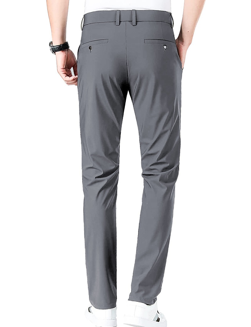 Voor heren Golfbroek Broek Vrijetijdsbroek Stretch broek Zak Effen Sneldrogend Lichtgewicht Volledige lengte Dagelijks Buiten Uitgaan Modieus Casual blauw Khaki 2026 - $20.99 –P11