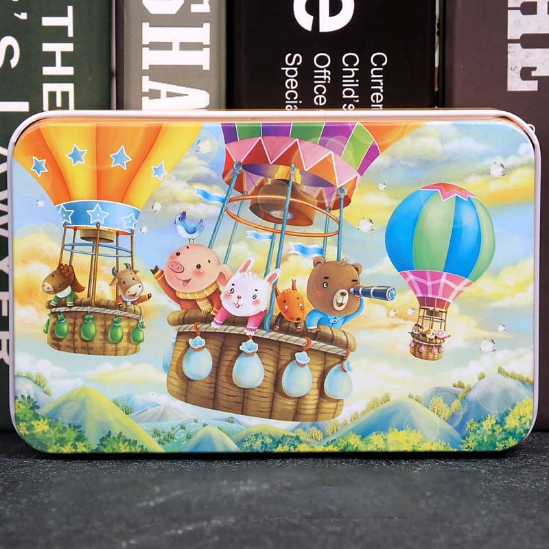 drewniane puzzle puzzle dla dzieci 60 sztuk żelaznego pudełka puzzle dla przedszkola wczesna edukacja drewniane zabawki 2025 - $27.99 –P15