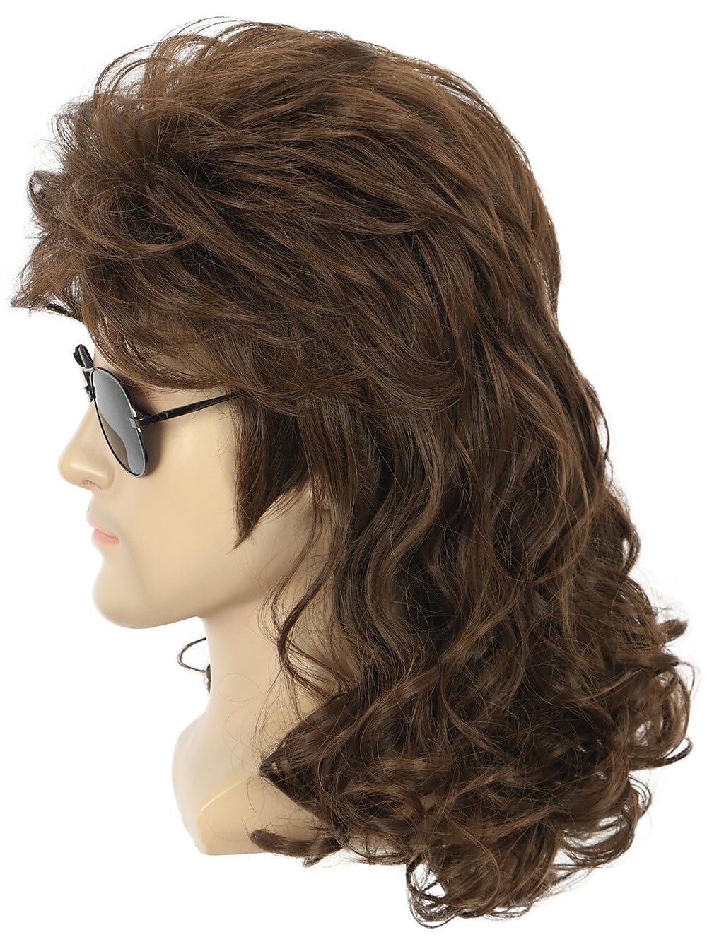 Long Dark Brown Wig Rock Star Style Mullet Cosplay Wig 70s 80s Costume Wig Carnival Curly Hair Party Wigs Halloween Wigs 2025 - $20.99 –P10
