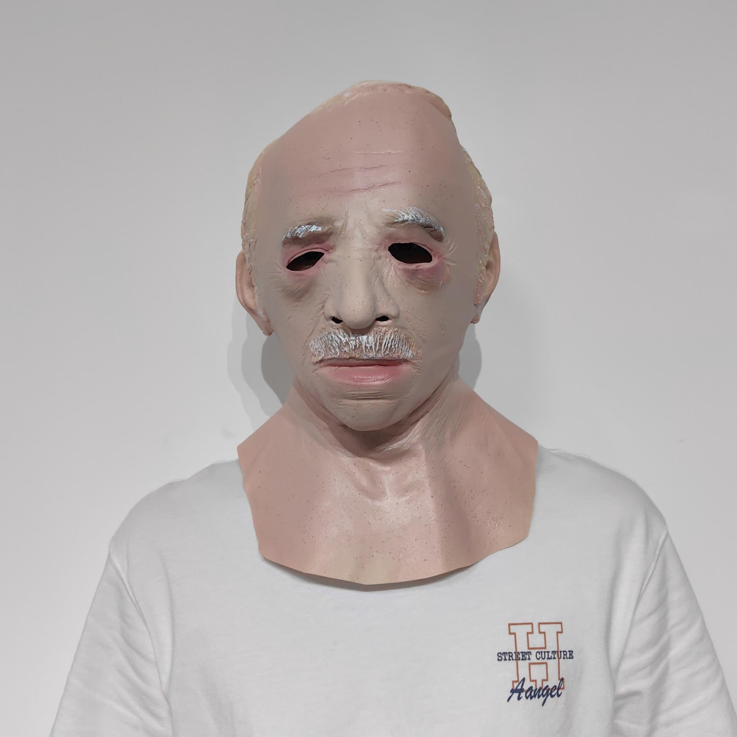 halloween mask realistisk gammal man mask läskig mänsklig latex mask, skrämmande skrynkla mask halloween cosplay kostym mask fest rekvisita 2025 - $27.99 –P12