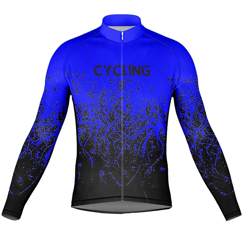 Voor heren Wielrenshirt Lange mouw Fietsen Kleding Bovenlichaam met 3 achterzakken Bergracen Wegwielrennen Ademend Sneldrogend Vochtregelerend Reflecterende strips Geel Rood Oranje Grafisch Polyester 2025 - $32.99 –P8