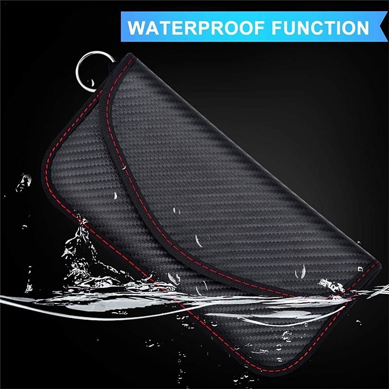 1pc Faraday Bag For Phones Car Keys RFID Signal Blocking Bag Carbon Fiber Case Privacy Protection Key Fob, Anti-Tracking Anti-Hacking Case BlockerYou can clic 2025 - $15.99 –P6
