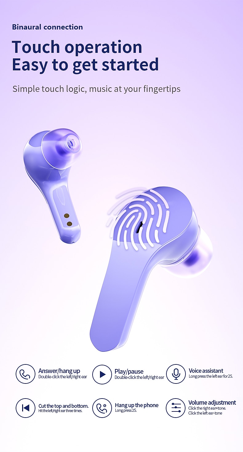 NEW T8 TWS Bluetooth 5.3 Headphones Wireless Earphone Sport Gaming Headsets Noise Reduction Earbuds Bass Touch Control 2025 - $22.99 –P14