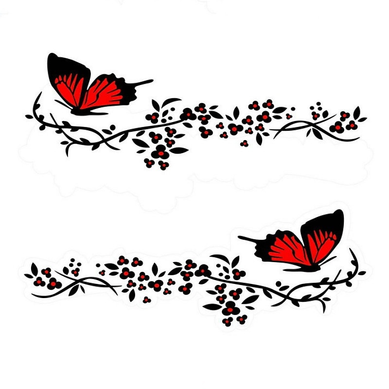 Delysia King Reflective Butterfly Car Sticker - Removable, Waterproof, Decorative Car Shape Flower Decal 2025 - $12.99 –P8