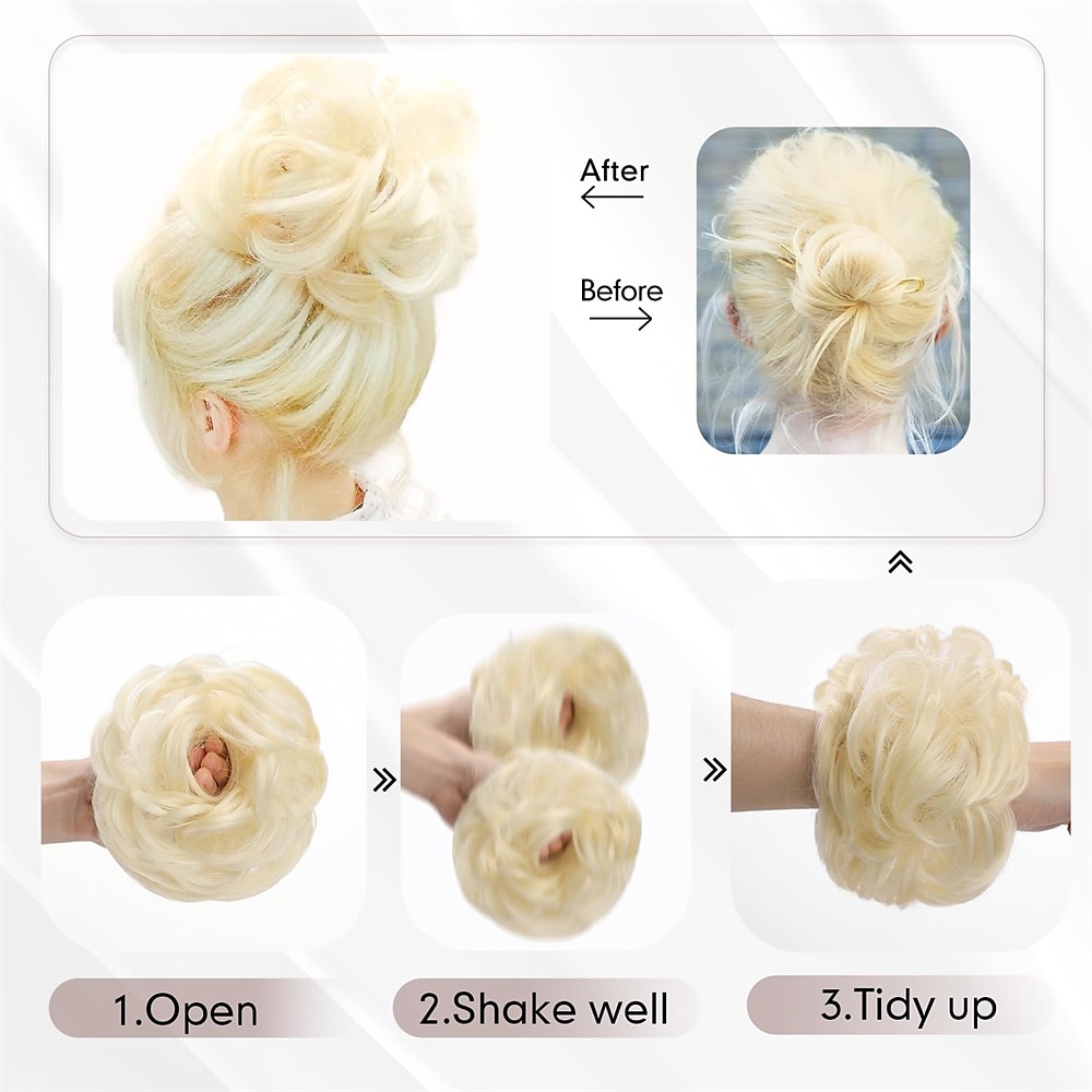Messy Bun Hair Pieces for Women and Girls Synthetic Tousled Updo Hair Extensions Faux Hair Bun for Daily Wear 2025 - $14.49 –P10
