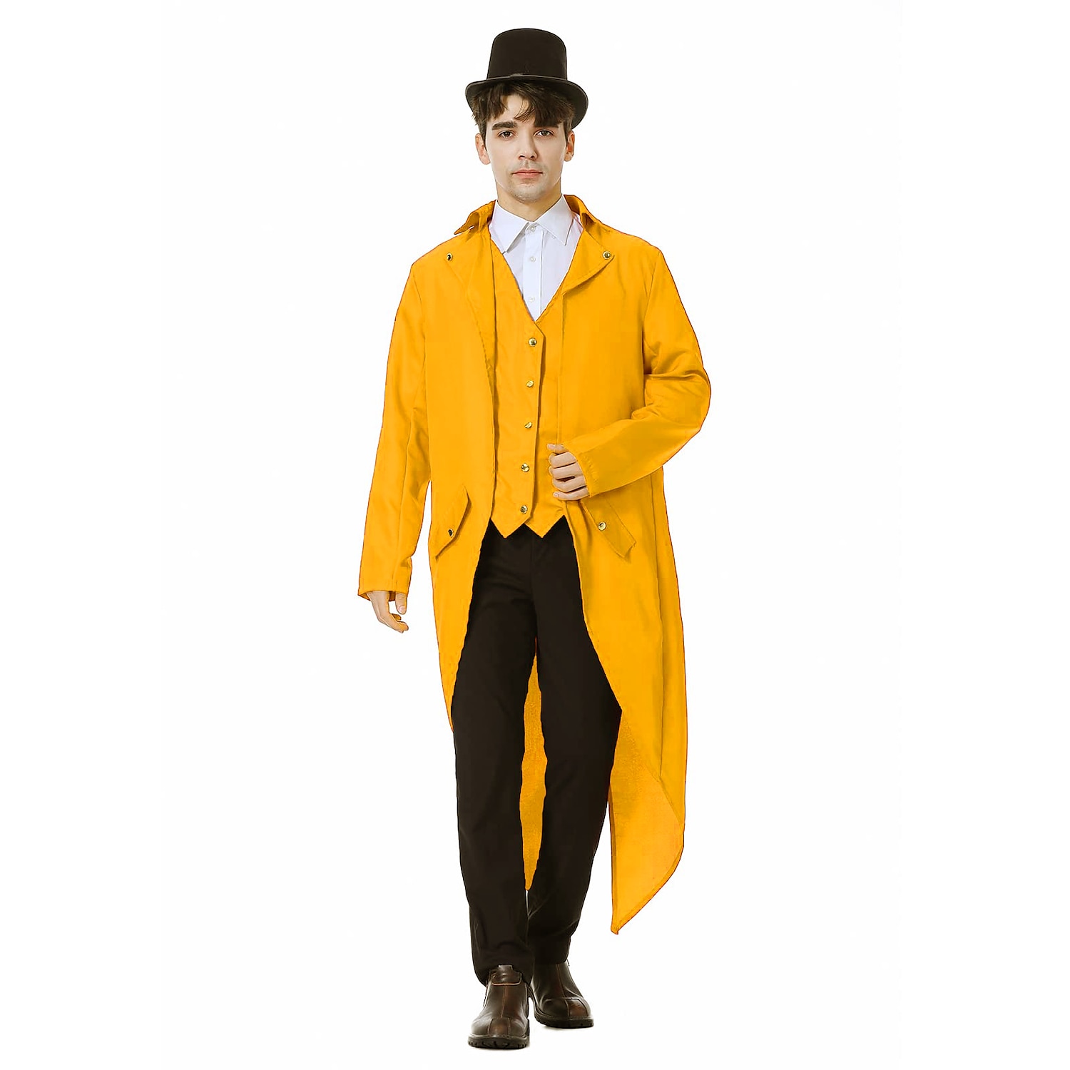 Men's Steampunk Vintage Tailcoat Jacket Medieval Costume Gothic Victorian Halloween Frock Coat 2025 - $29.99 –P16