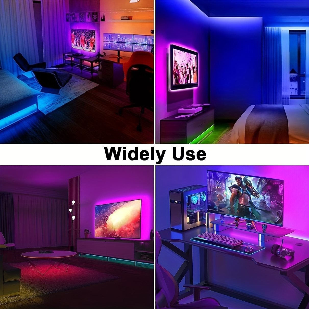 Halloween Christmas Neon Light with Solar LED Light with SMD2835 Remote Control 8-mode Color Changing USB Charging 1000mAh IP67 Waterproof Outdoor Decoration Automatic Timing 2025 - $18.99 –P10