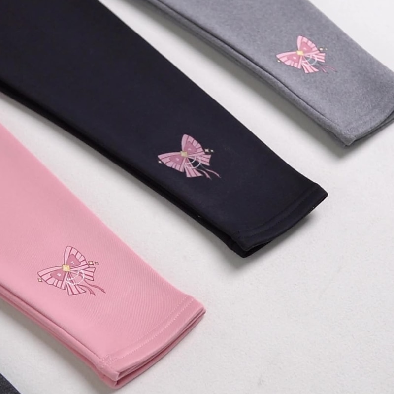 Bambino Da ragazza Leggings foderati in pile Pop art Attivo Scuola Cotone 7-13 anni Primavera Nero Rosa Grigio chiaro del 2026 a $10.49 –P9