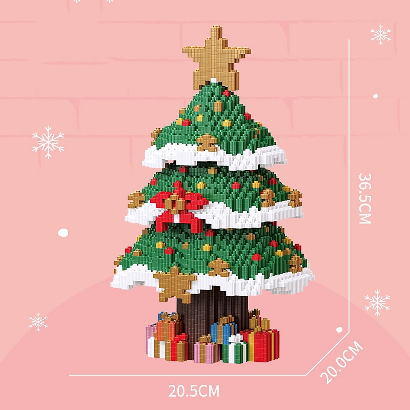 celebrità di internet natale piccoli blocchi di particelle per bambini e bambine piccolo regalo combinazione puzzle giocattolo compatibile decorazioni per regali di natale del 2025 a $13.99 –P17