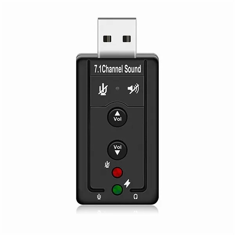 Высококачественный мини-USB 2,0 микрофон 7,1 звуковая дорожка динамик аудио гарнитура микрофон 3,5 мм разъем преобразователь 3D аудио звуковая карта адаптер для ноутбука 2025 - $8.99 –P1