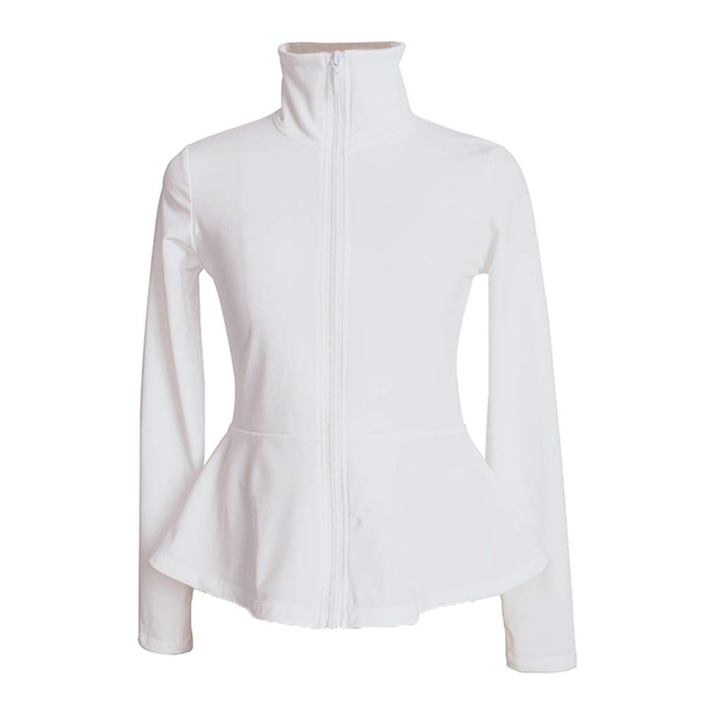 Figure Skating Fleece Jacket Women's Girls' Ice Skating Jacket Top Navy Black White Stretchy Training Competition Skating Wear Thermal Warm Long Sleeve Ice Skating Figure Skating 2025 - $45.99 –P1