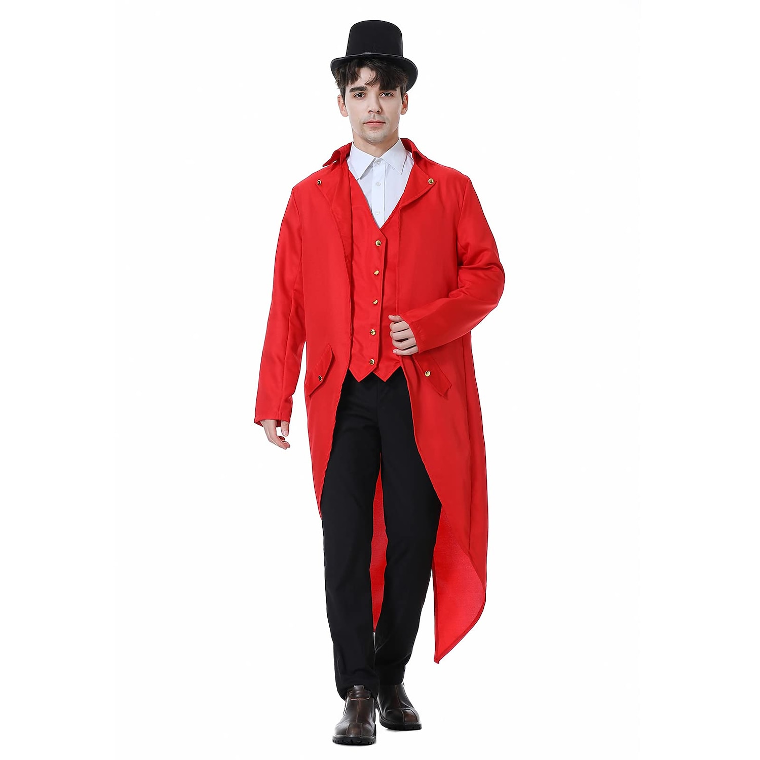 Men's Steampunk Vintage Tailcoat Jacket Medieval Costume Gothic Victorian Halloween Frock Coat 2025 - $29.99 –P10