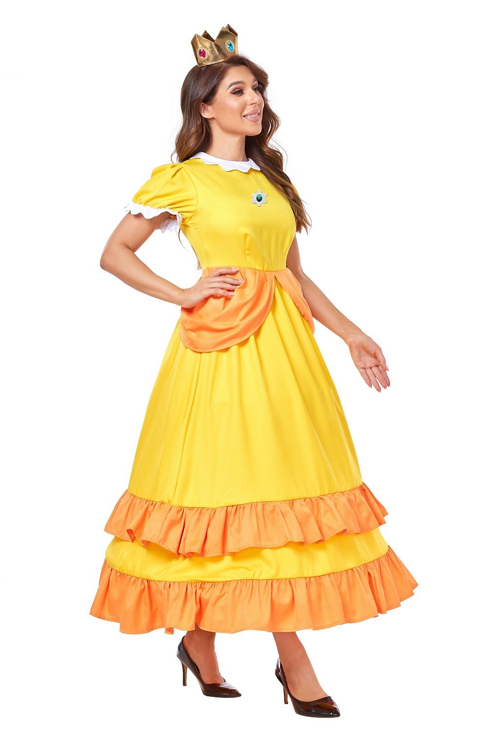 Super Bros Prinsessa Peach Cosplay-Asut Aikuisten Naisten Cosplay Karnevaali Suoritus Halloween Karnevaali Naamiaiset Mardi Gras Helppo karnevaaliasu 2025 - $50.99 -P8