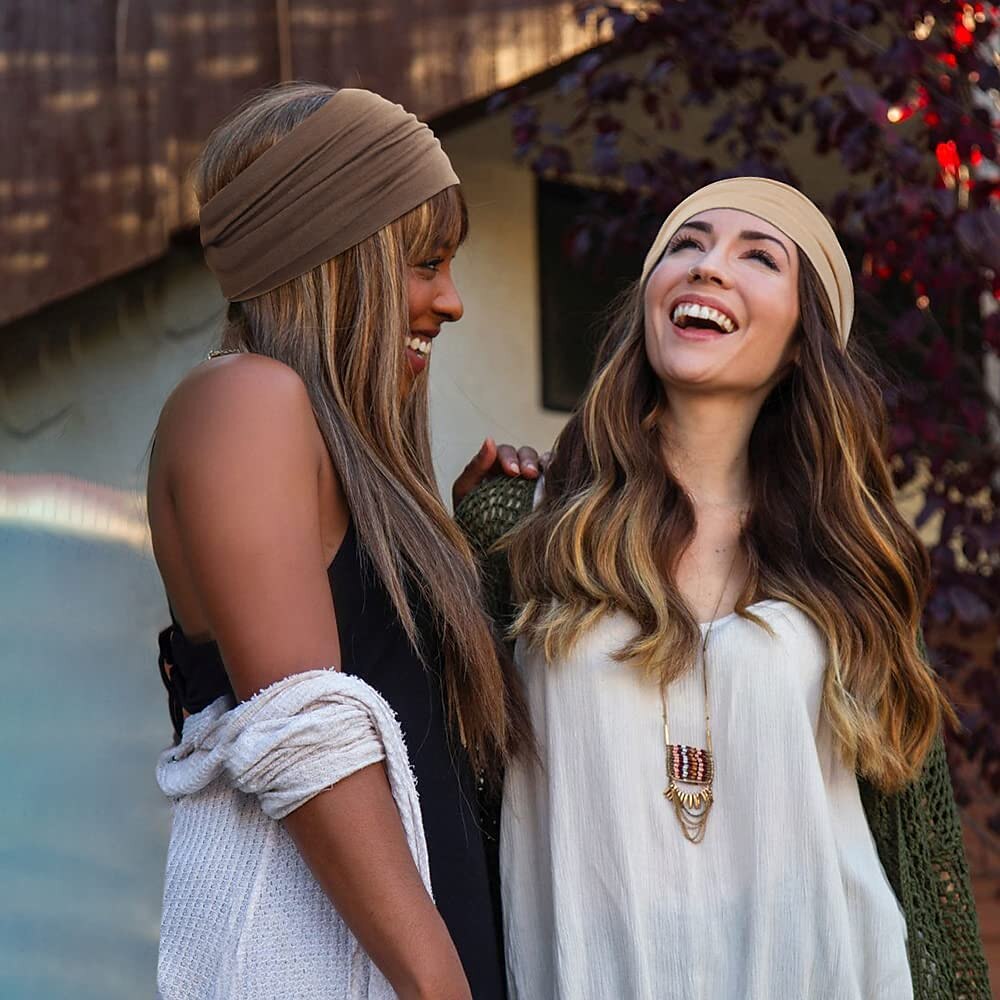 2 buc bentite pentru femei benzi late pentru cap anti-alunecare boho banda de păr pentru femei la modă înnodate antrenament yoga leopard turban împachetări pentru cap 2025 - $14.99 –P3