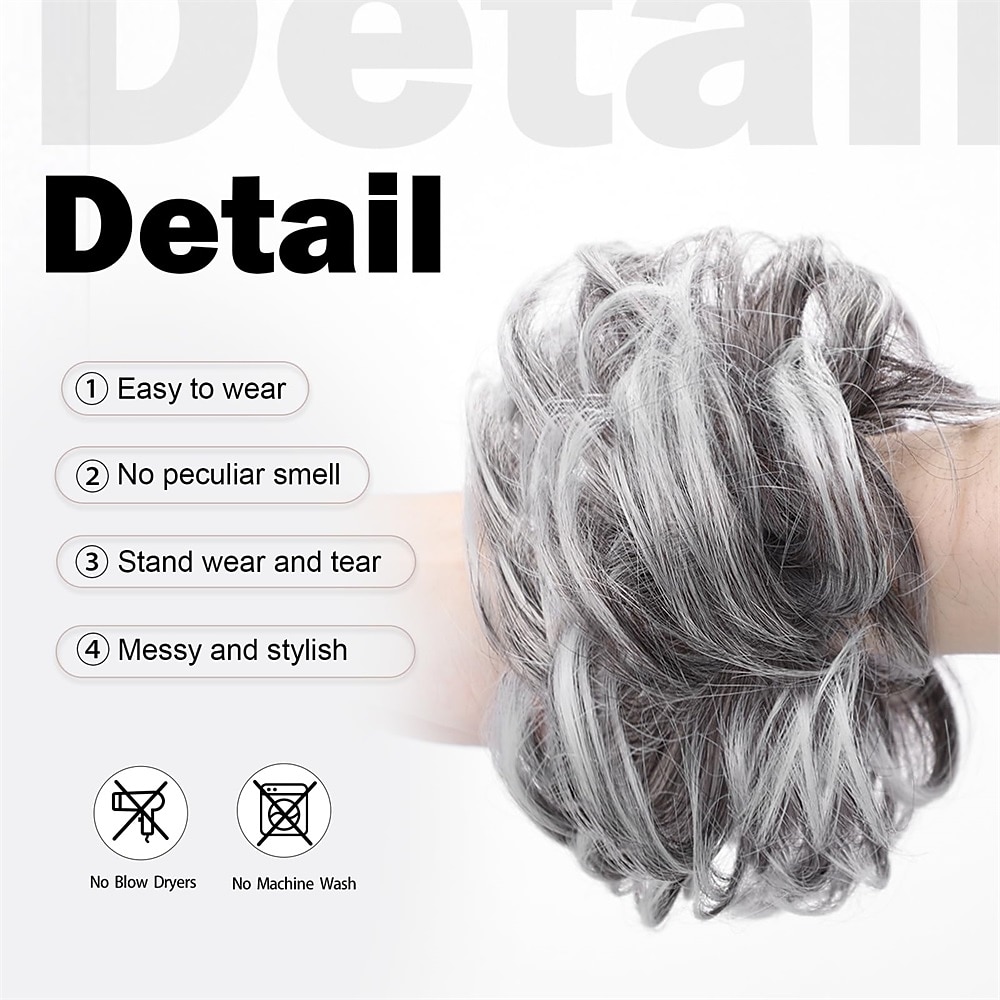 Messy Bun Hair Pieces for Women and Girls Synthetic Tousled Updo Hair Extensions Faux Hair Bun for Daily Wear 2025 - $14.49 –P16