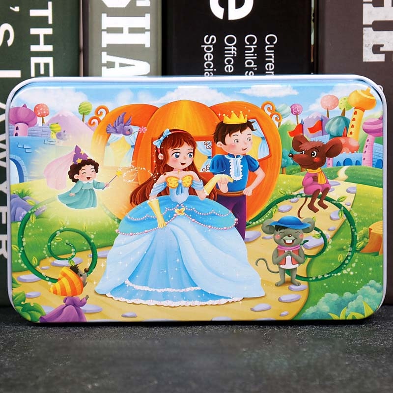 drewniane puzzle puzzle dla dzieci 60 sztuk żelaznego pudełka puzzle dla przedszkola wczesna edukacja drewniane zabawki 2025 - $27.99 –P11