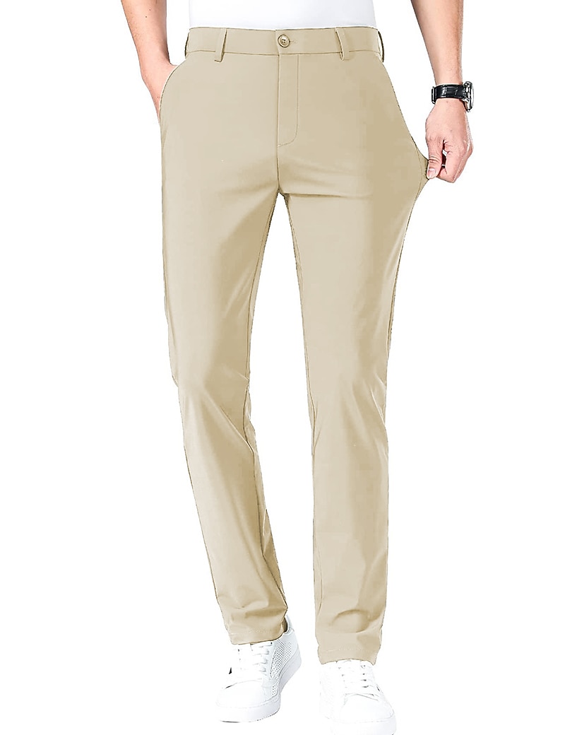Voor heren Golfbroek Broek Vrijetijdsbroek Stretch broek Zak Effen Sneldrogend Lichtgewicht Volledige lengte Dagelijks Buiten Uitgaan Modieus Casual blauw Khaki 2026 - $20.99 –P7