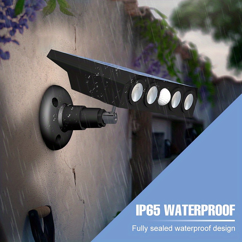 1pc LED Solar Flood Lights Safety Light Dusk To Dawn Floodlight 3000LM Wall Mounted Solar 5V Panel Energy Lamp Wall Outdoor 3 Modes Light Sense/Motion Sensing IP65 Waterproof 2025 - $27.99 –P6
