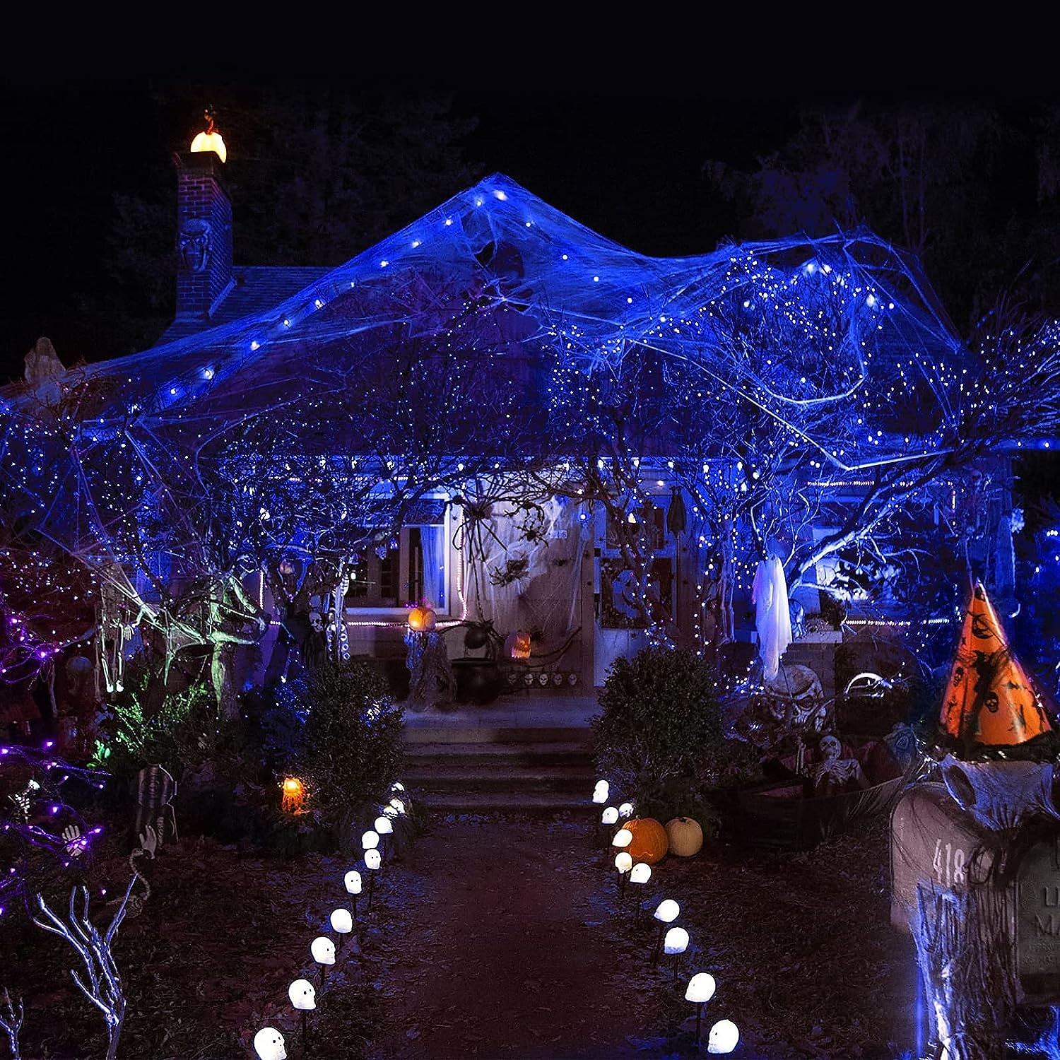 Halloween Noël boîte à piles étanche guirlande lumineuse 8 fonctions télécommande intérieure et extérieure cour jardin décoration de mariage lumière 4m-30leds/6.5m-50leds/10m-100leds de 2025 ? $15.99 –P2