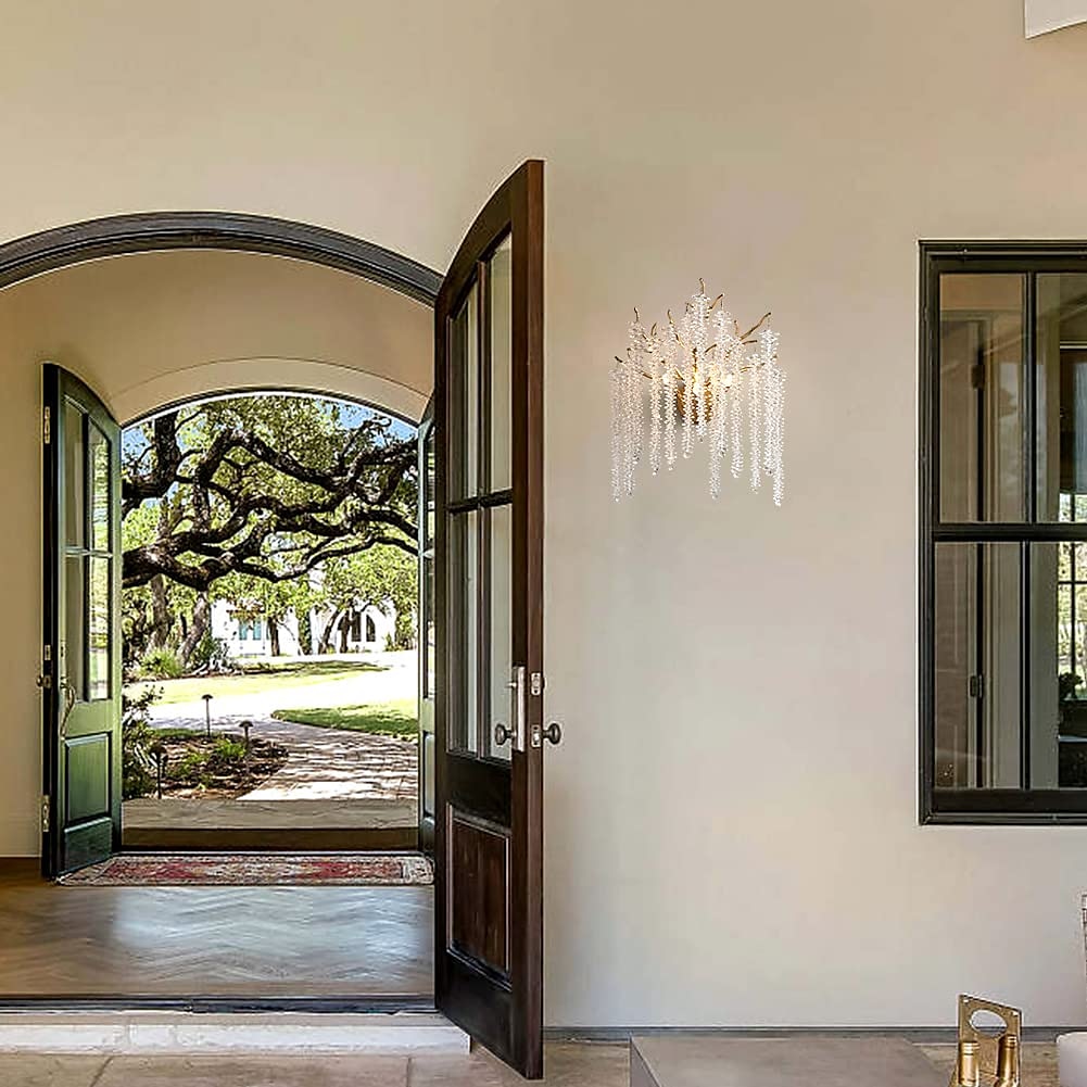 απλίκα τοίχου led κρυστάλλινο ρυθμιζόμενο 25/40cm g9 μινιμαλιστικό φωτιστικό τοίχου φωτιστικό εσωτερικού χώρου για κρεβατοκάμαρα σαλονιού 110-240v 2026 - $235.89 –P6