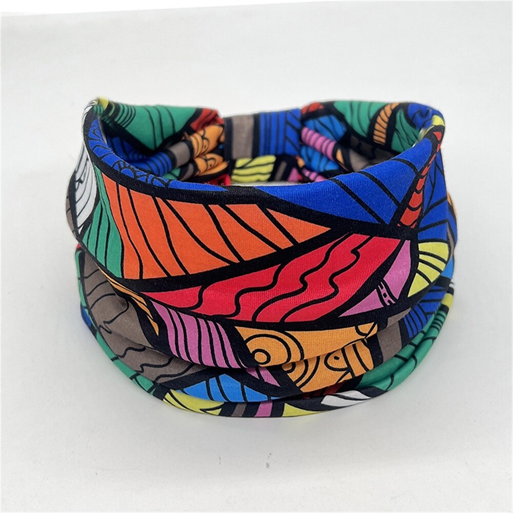 Bandes de cheveux pour femmes, motifs imprimés africains, large bord, nouage élastique, bandeaux de sport, de yoga, couvre-chef pour femmes, accessoires pour cheveux de 2025 ? $6.99 –P9