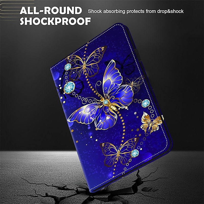 Tablet Case Cover For Apple 12.9 11 9.7 ipad 9th 8th 7th Generation 10.2 inch iPad mini 6th 8.3" iPad mini 5th 4th 3rd 2nd 1st 7.9'' with Stand Holder Flip Card Holder Graphic Butterfly TPU PU Leather 2025 - $29.99 –P14