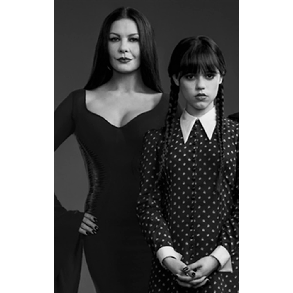 Pelucas de los miércoles addams para mujeres y niñas, pelucas largas negras trenzadas para niñas, lindas y suaves pelucas de carnaval 2025 - $12.99 -P5