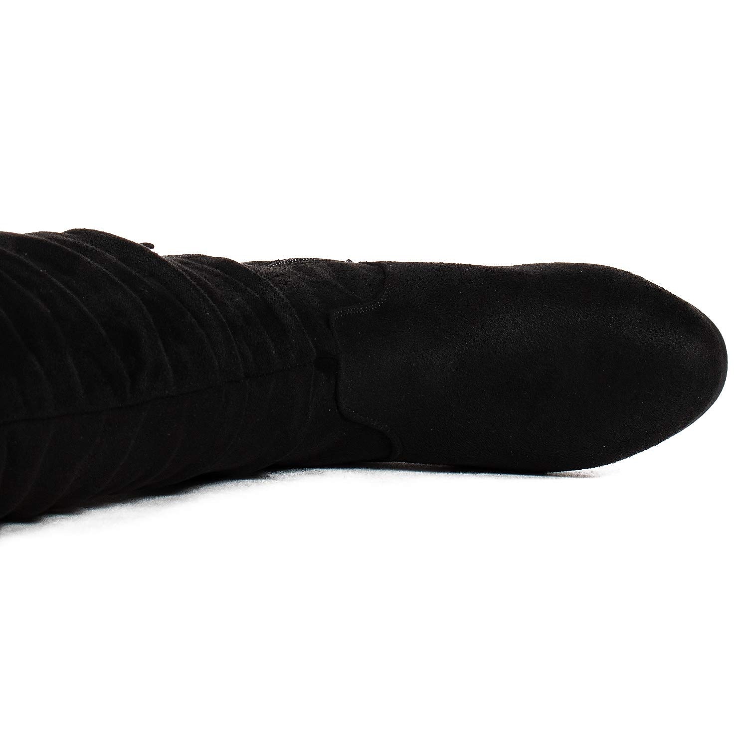 Női Csizmák Fordított bőr cipő Slouchy Boots Extra méret Szabadtéri Napi Tömör szín Térd fölé érő csizmák Középborjú csizma Tél Cipzár Lapos Kerek orrú Alkalmi Kényelmes minimalizmus Fordított bőr 2025 - $54.99 –P12