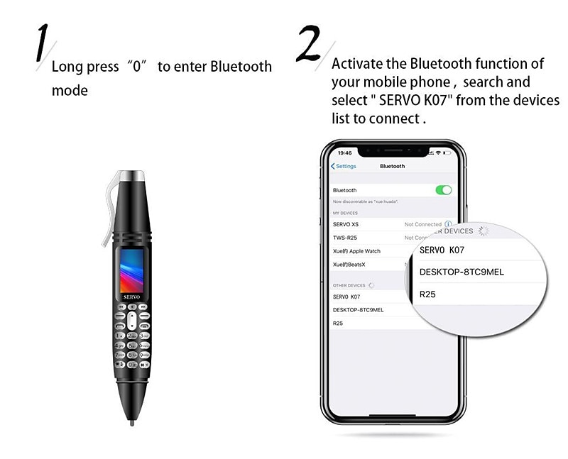 1PCS Mini Rechargeable Cell Phone 0.95 Inch Bluetooth Dialer Small Screen Cell Phone Support GSM Dual SIM with Camera Flashlight Radio Music Player 2025 - $62.99 –P10