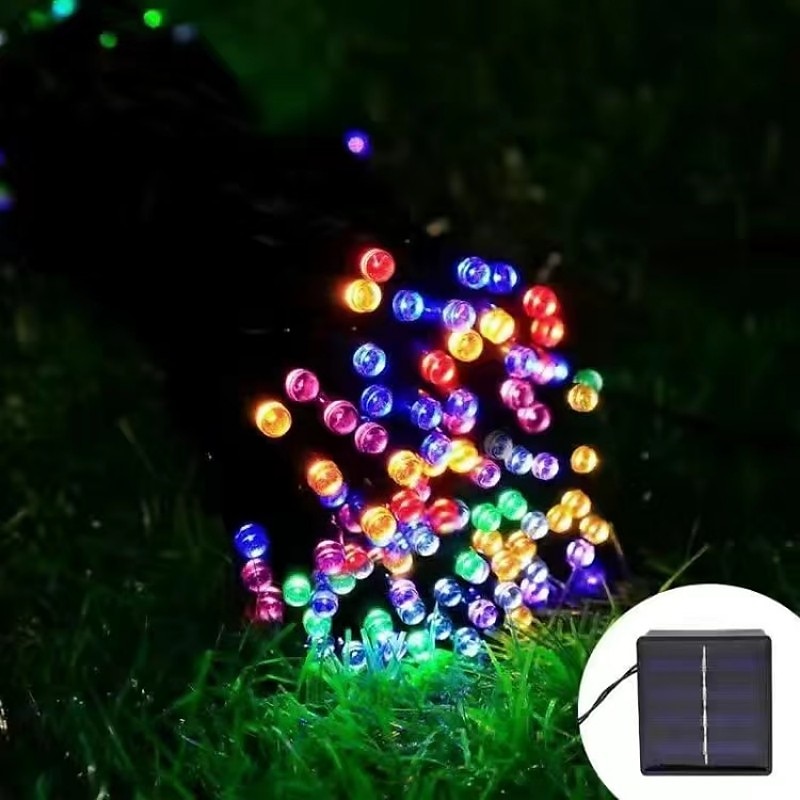 Kültéri Vízálló Napelem LED Füzér Fények 5M-20LEDs 7M-50LEDs 12mM-100LEDs 22M-200LEDs Tündér Fény Ünnepi Világítás Fához Fények Esküvői Party Karácsony/Halloween Kerti Beltéri Kültéri Dekoráció 2025 - $10.99 –P6