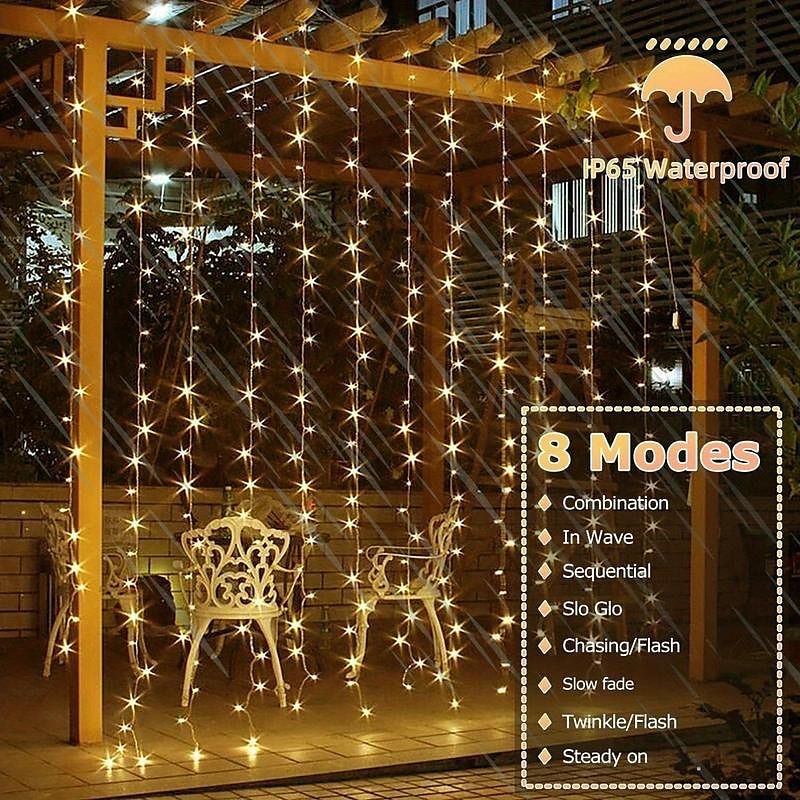 3M Fili luminosi 100/200/300 LED EL Bianco caldo Luce fredda Multicolore Luci per finestre / tende / ghiacciolo Halloween Solare Matrimonio Ad energia solare del 2025 a $23.99 –P8