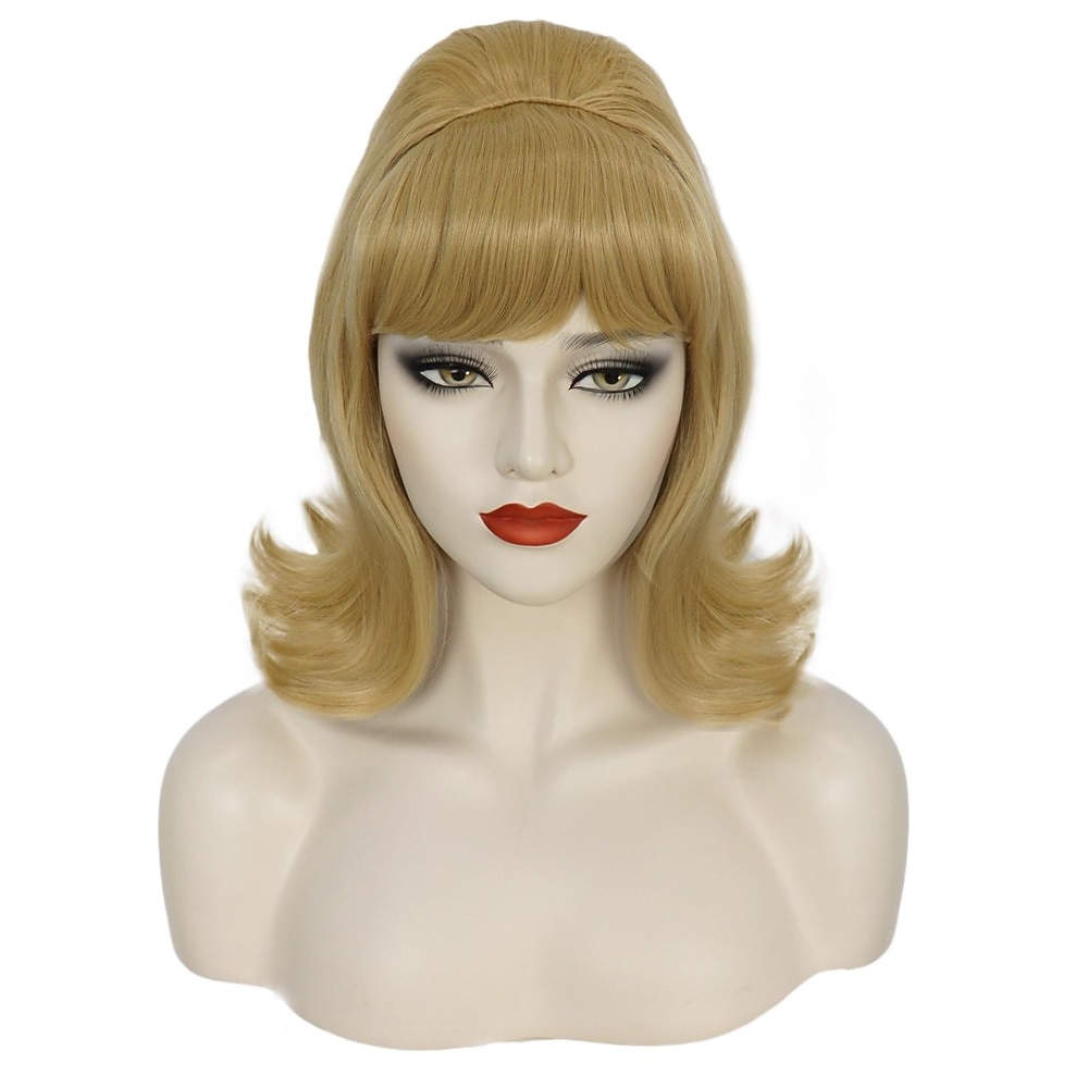 Parrucca Ginger per Donne Parrucca Corto a Flip Anni '60 Parrucca Beehive Sintetica Costume di Carnevale Parrucche di Halloween del 2026 a $21.99 –P4