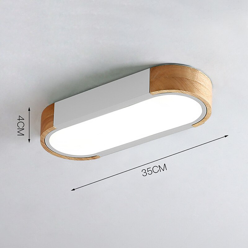 led mennyezeti lámpa bélés fa dekoratív mennyezeti lámpa 35/65cm panel nappali hálószoba lámpa 110-240v 2025 - $90.99 –P7