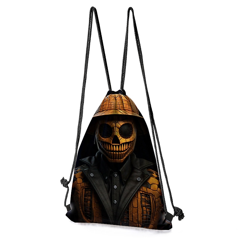 Men's Boys Backpack 3D Print Mini Backpack Drawstring Bag Outdoor Halloween Character Polyester Large Capacity Lightweight Durable Print Red 2025 - $11.99 –P8