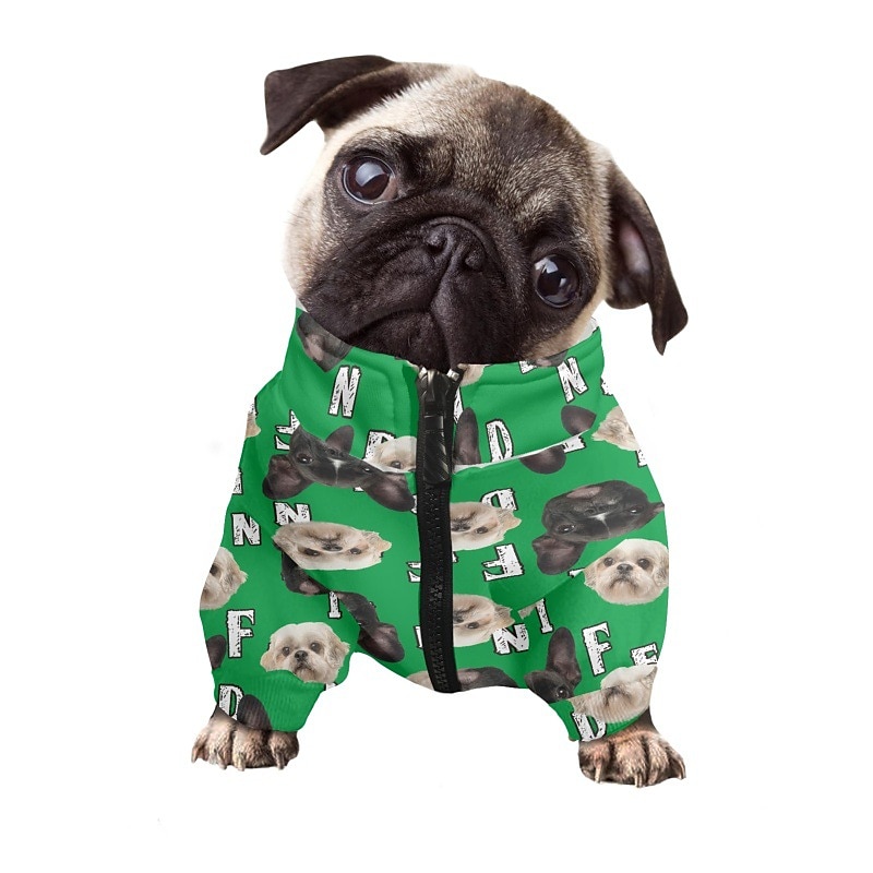 Perros Gatos Sudadera Moda Casual Invierno Impermeable Transpirable Suave Lavable Cómodo Casual Diario Ropa para perros for Bichón Frisé Pomerania Animal doméstico del bebé Mariposa Small 2025 - $26.99 –P2