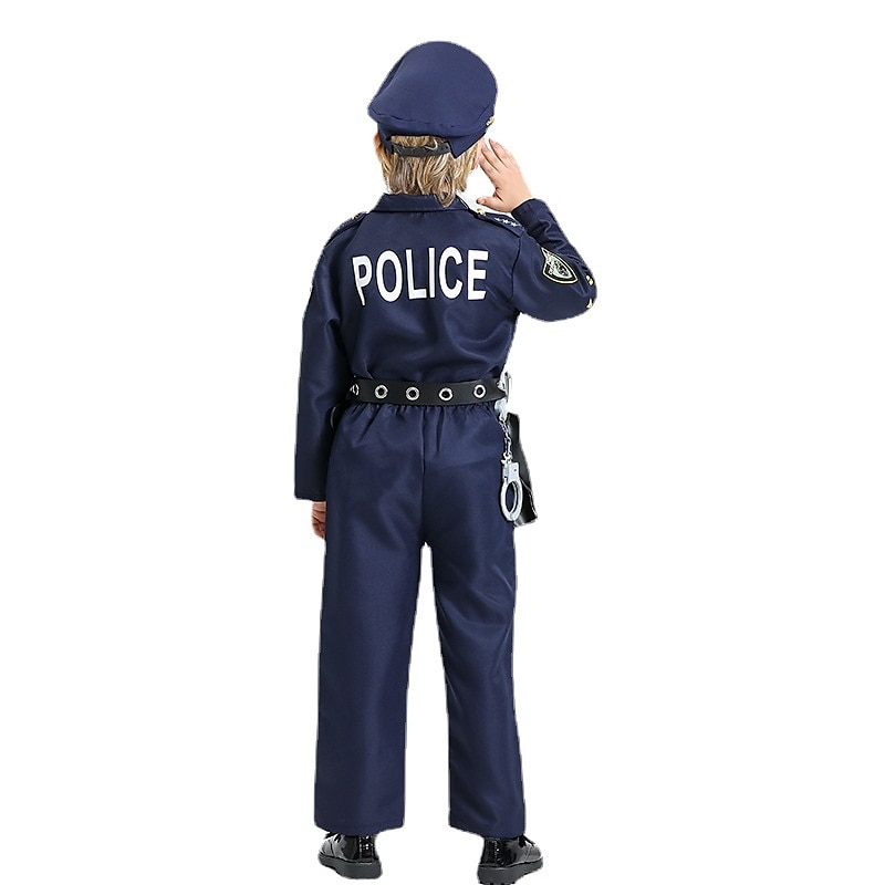 Pojkar Polis Cosplay-kostym Till Halloween Maskerad Barn Topp Byxor Mer accessoarer 2025 - $50.99 –P2