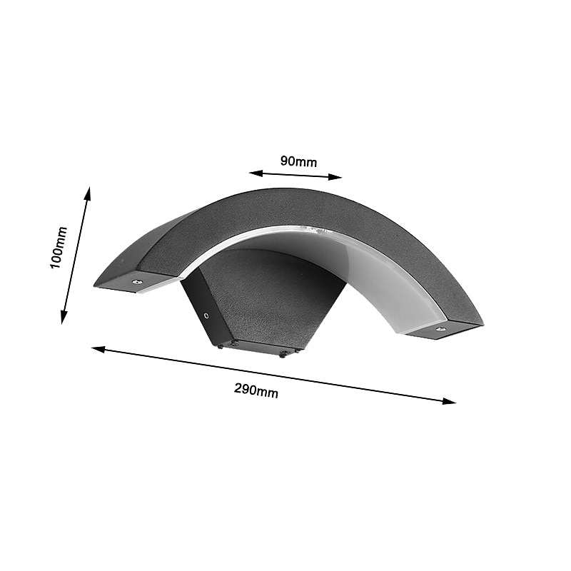 led φωτιστικό τοίχου εσωτερικού/εξωτερικού χώρου rgb φωτιστικό τοίχου 3000k εσωτερικό φωτιστικό τοίχου tuya app alexa control αδιάβροχο ip65 φωτιστικό τοίχου εξωτερικού χώρου 85-265v 2026 - $99.99 –P10