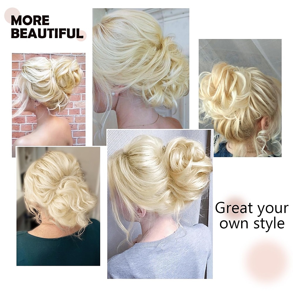 Messy Bun Hair Pieces for Women and Girls Synthetic Tousled Updo Hair Extensions Faux Hair Bun for Daily Wear 2025 - $14.49 –P8