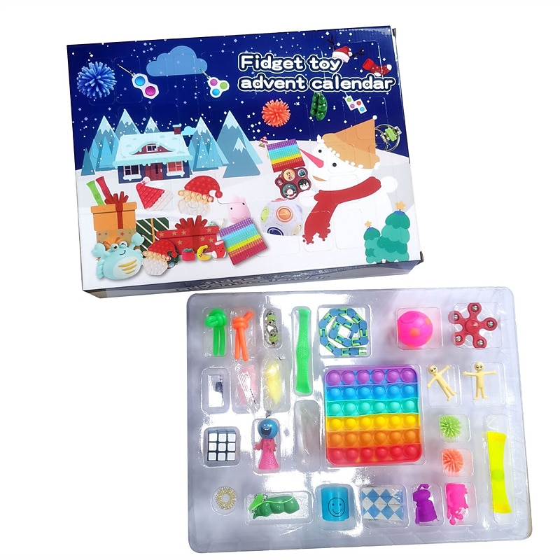 Decompression Christmas Countdown Calendar Blind Box Set Decompression Christmas Countdown Blind Box Gift Toy for Christmas Gifts 2025 - $26.99 –P11