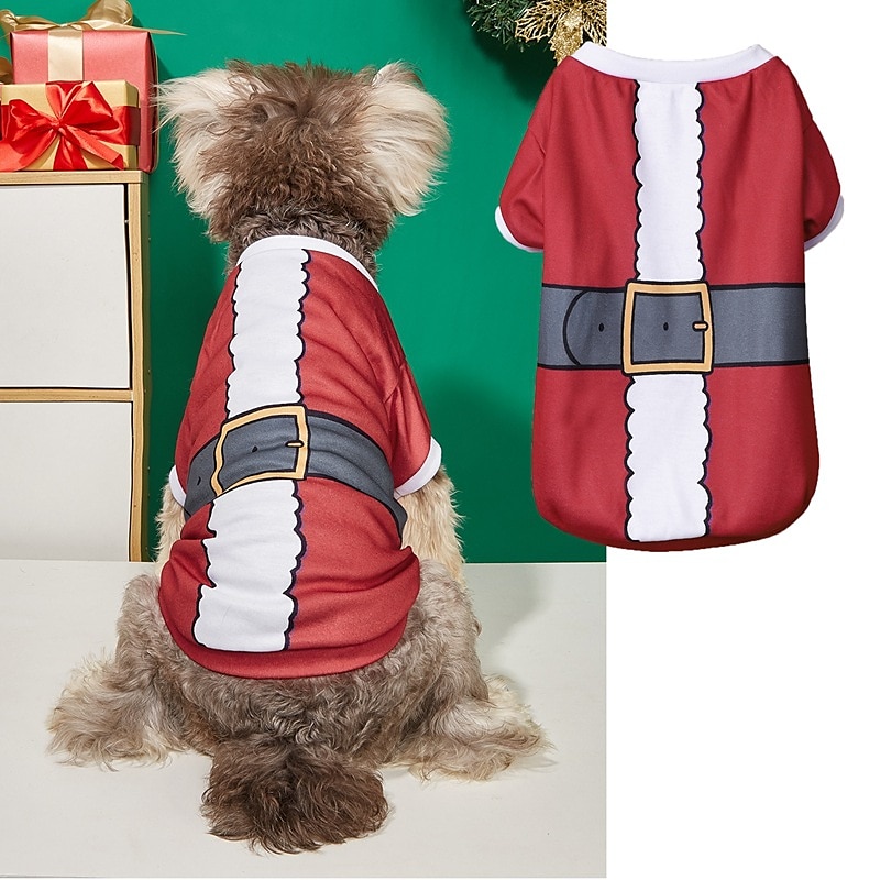 Dog Cat Shirt / T-Shirt Fashion Party Winter Waterproof Breathable Soft Washable Comfortable Christmas Party Casual Daily Festival Dog Clothing for Bichon Frise Pomeranian Baby Pet Papillon Small 2025 - $20.99 –P10