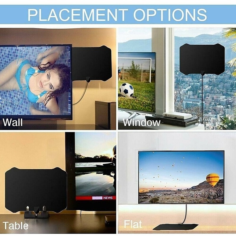 5000 Miles Range HDTV Antenna 4K HD Indoor Digital TV Aerial Signal Amplifier 2025 - $17.99 –P9