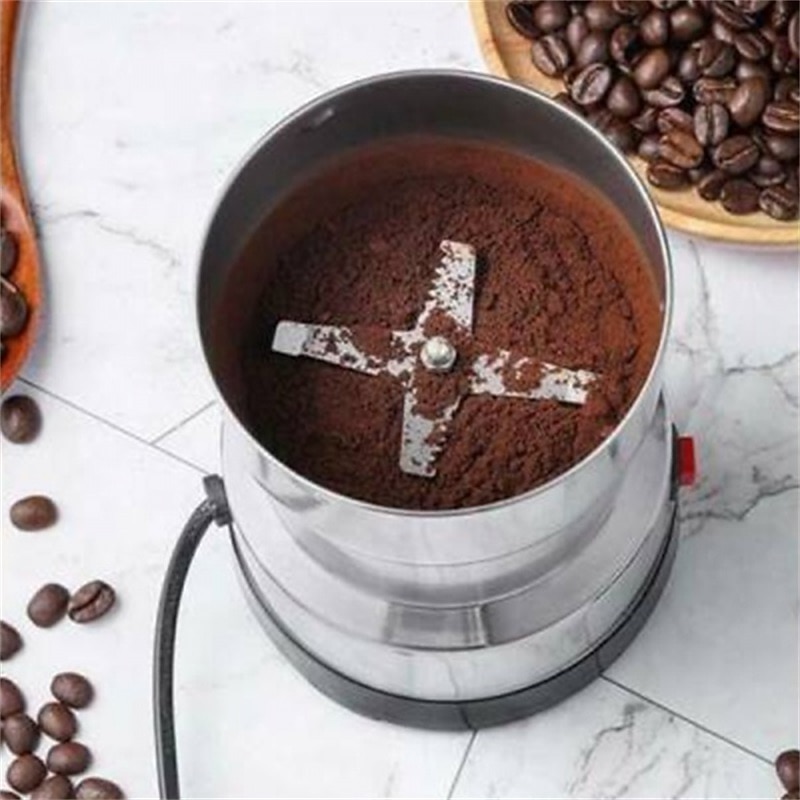 Macinino elettrico per chicchi di caffè, lame in acciaio inossidabile, frullatore per spezie, erbe e noci del 2025 a $28.99 –P5